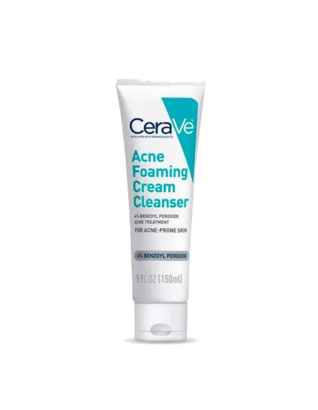 Cerave Acne Foaming Cream Cleanser Con Peróxido De Benzoilo 150ml