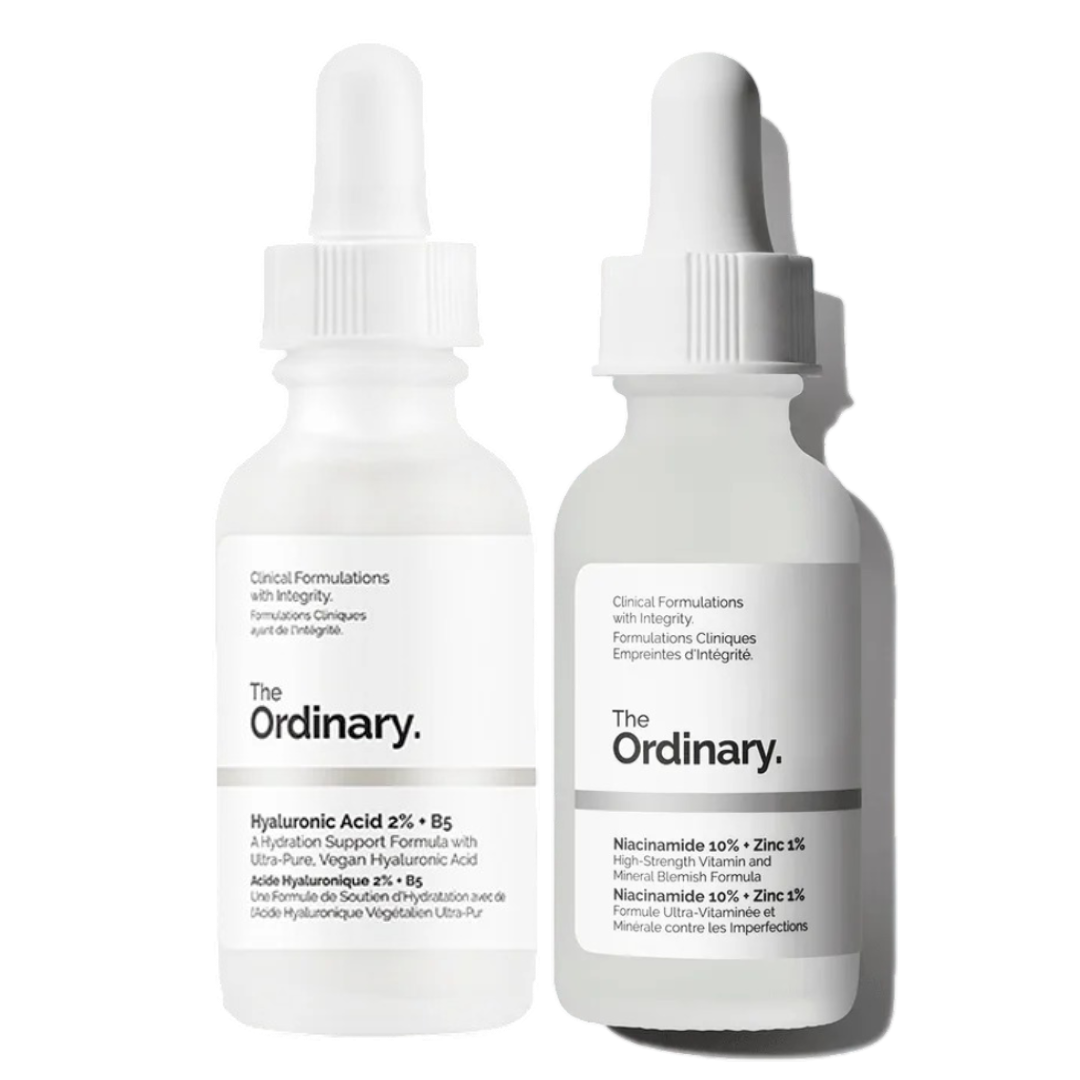 Dúo Piel Grasa Básico Ácido Hialurónico 2% + B5 + Niacinamida 10% + Zinc 1%