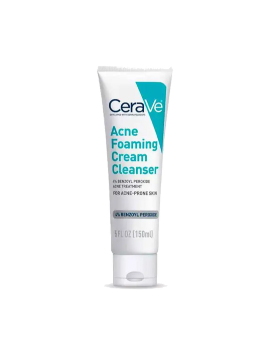 Cerave Acne Foaming Cream Cleanser Con Peróxido De Benzoilo 150ml