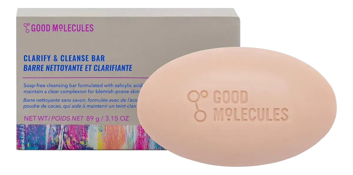 Good Molecules Limpiador Exfoliante Clarify And Cleanser Bar 89gr