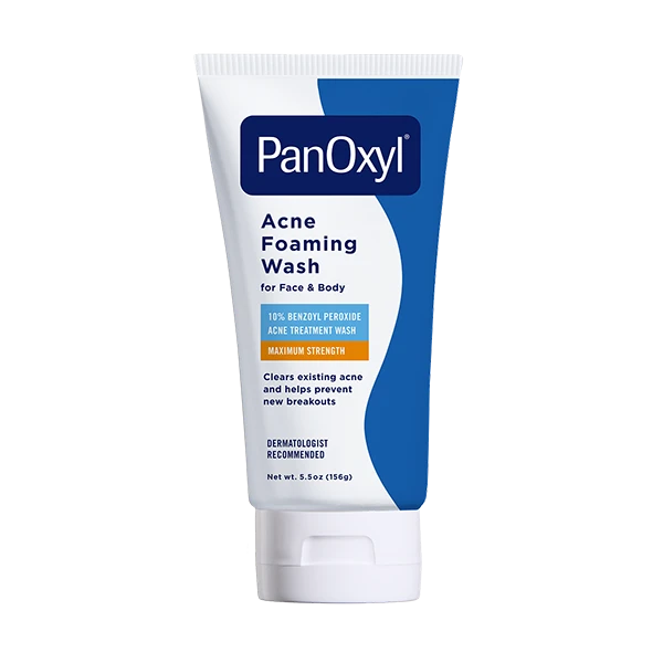 PanOxyl - Acne Foaming Wash 10% Benzoyl Peroxide Acne Treatment Wash Face & Body